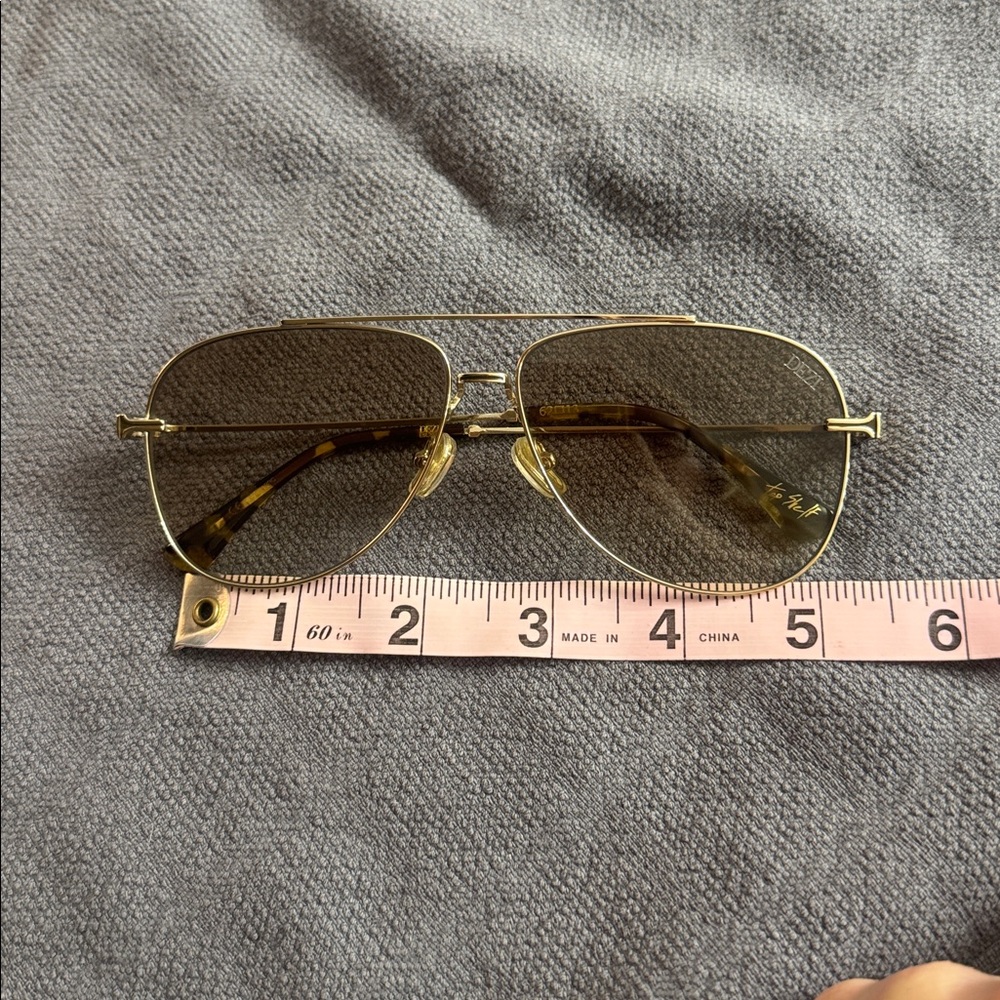 DEZI TOP SHELF gold Aviator Sunglasses